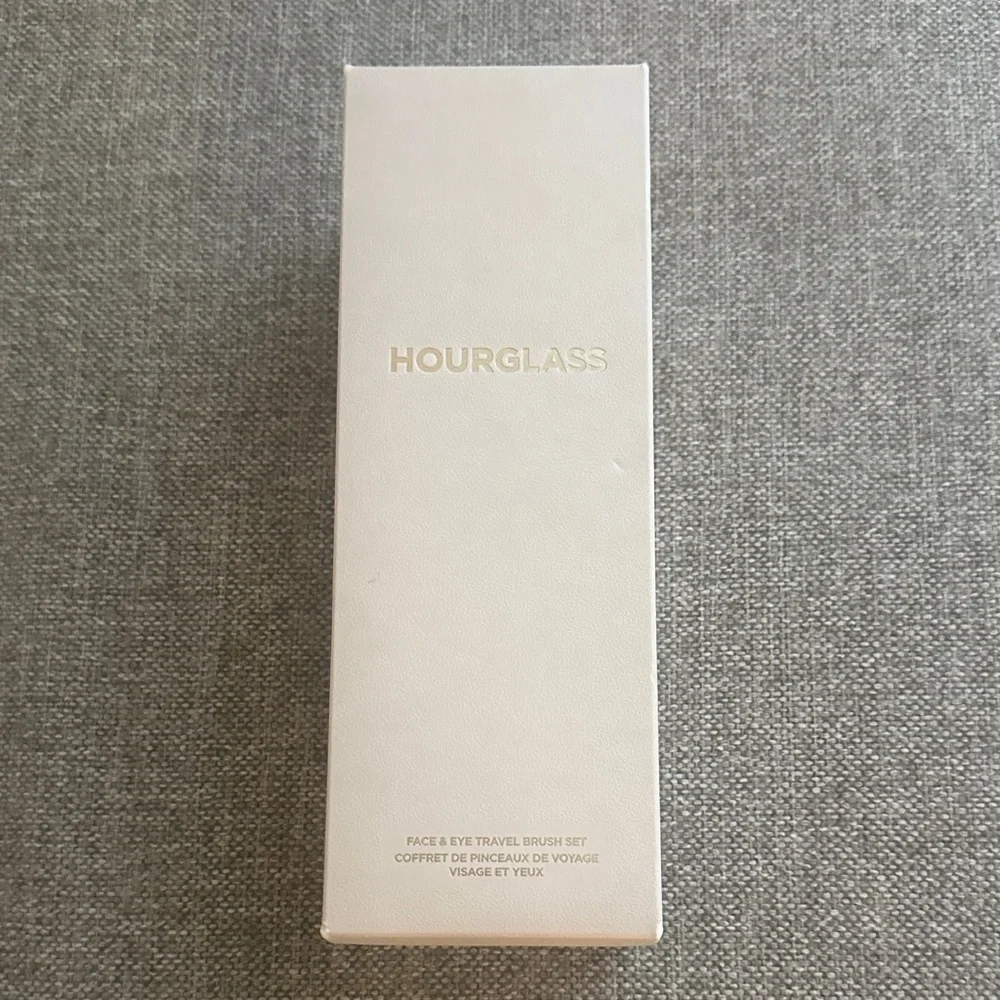 Hourglass Limited Ed 5-Piece Face & Eye Gold Makeup Brush Set with Cream Case